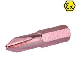 Bit de surubelnita Phillips 1/4" ATEX din cupru-beriliu PH2