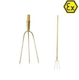 Furca pentru materiale vegetale ATEX bronz special cu maner