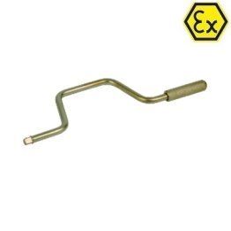 Manivela ATEX chei tubulare patrate 1" bronz special