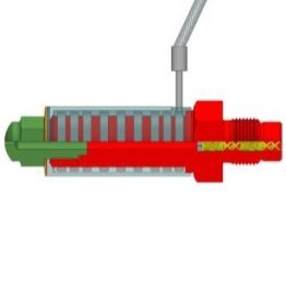 Duza injectie EN 82 cu incalzire, varf interschimbabil si tija mixare