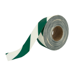 Banda marcaj LeanStripe Hazard 7.5 cm verde/alb