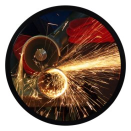 Oglinda INOX rezistenta la temperaturi inalte Ø60 cm