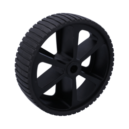 Roata antipana din cauciuc termoplastic cu spite janta neagra