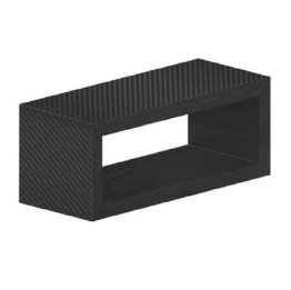 Teava dreptunghiulara fibra carbon infasurata 120x90 mm