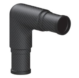 Racord fibra carbon 90° teava ∅30mm