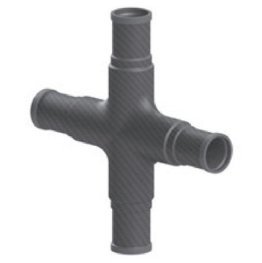 Racord fibra carbon foma X teava ∅30mm