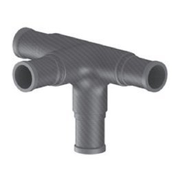 Racord fibra carbon 4 cai teava ∅30mm