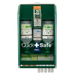 Cutie de baza QuickSafe de prim ajutor cu solutie de spalare a ochilor si plasturi