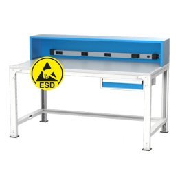 Banc de lucru electronic placat ESD cu 1 sertar