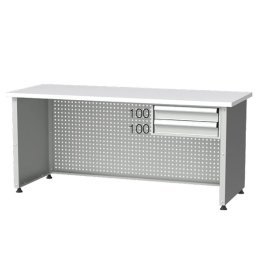 Masa birou metalica cu 2 sertare 1700x650x750mm