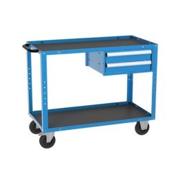 Banc de lucru mobil cu 1 raft si 1 dulap cu 2 sertare 1120x570x900 mm