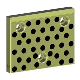 Placa autolubrificanta de alunecare VDI 3357 seria E40.12, 125x80 mm