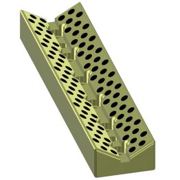 Bara prismatica autolubrificanta seria E43.30, 65x250 mm