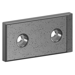 Placa alunecare autolubrificanta otel + SINT300 VDI 3357 seria E50.06, 80x80 mm