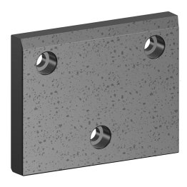 Placa alunecare autolubrificanta otel + SINT300 VDI 3357 seria E50.12, 100x100 mm