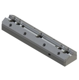 Ghidaj forma "V" seria E53.13 cu placa autolubrificanta otel + SINT300 seria E50.50, 65x250 mm