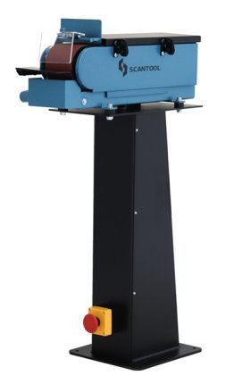 Slefuitor cu banda pe piedestal pentru hobby si atelier SCANTOOL 1220-VARIO