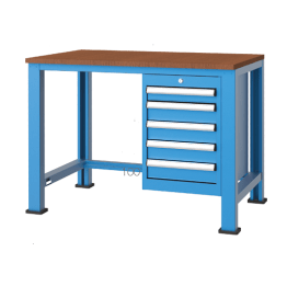 Banc de lucru cu 5 sertare 1120x700x850mm