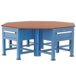 Banc de lucru octogonal cu 4 sertare 1830x1830x850mm
