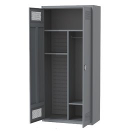 Dulap depozitare arme de foc cu 5 sectiuni si bara umerase 920x450x2000mm