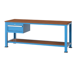 Banc de lucru cu 1 sertar si 1 raft 2000x700x850mm