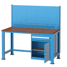Banc de lucru port scule cu sertar si dulap 1500x700x850mm