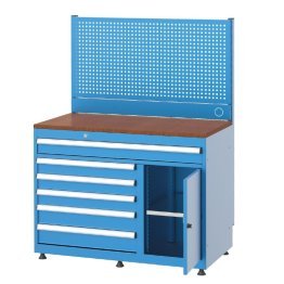 Banc de lucru port scule cu 6 sertare si 1 dulap 1120x600x800mm