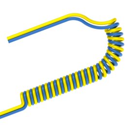 Furtun spiralat MODY-DUO din PUR fara racorduri