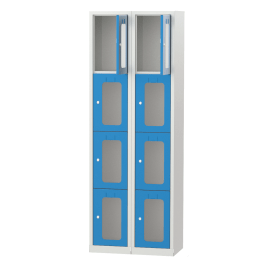 Dulap metalic usi plexiglas cu 8 fisete 670x400x1950mm