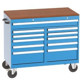 Banc de lucru mobil cu 11 sertare, 1120x570x960mm