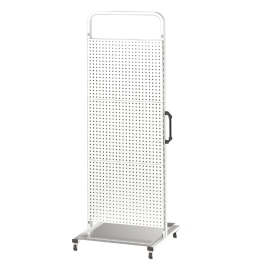 Stand mobil produse curatenie cu panou perforat