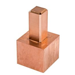 Electrod electroeroziune CUPRU sistem EROWA Tip 2, tija 15x15 mm, cap 20x20 mm