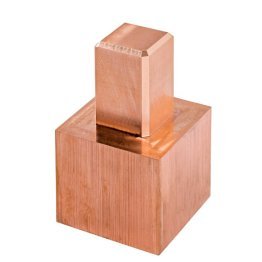Electrod electroeroziune CUPRU sistem EROWA Tip 2, tija 25x25 mm, cap 40x40 mm