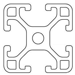 Profil aluminiu compatibil ITEM 30x30 Sistem 30 LIGHT Canal 6