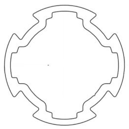 Profil aluminiu rotund compatibil ITEM, Ø30mm