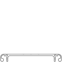 Profil aluminiu compatibil ITEM, Capac canal I KK80D 80x9.5mm Lungime 6000mm