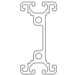 Profil aluminiu compatibil ITEM I8 4080SP2K Sistem 40 Canal 8