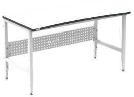 Masa de lucru ESD inaltimea reglabila manual sistem H 1500/700 ergonomic negru