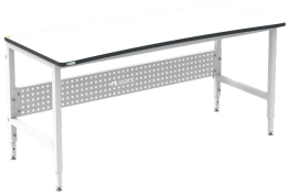 Masa de lucru ESD inaltimea reglabila manual sistem H 1800/700 ergonomic gri deschis