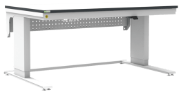 Masa de lucru ESD inaltimea reglabila electric sistem L-Light 1500/900 dreptunghiular negru