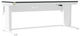 Masa de lucru ESD inaltimea reglabila electric sistem L-Light 1800/900 dreptunghiular negru