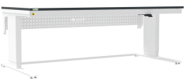 Masa de lucru ESD inaltimea reglabila electric sistem L-Light 2000/900 dreptunghiular gri deschis