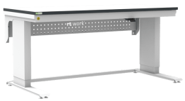 Masa de lucru ESD inaltimea reglabila electric sistem L-Heavy Duty 1500/700 ergonomic negru