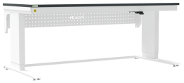 Masa de lucru ESD inaltimea reglabila electric sistem L-Heavy Duty 1800/800 ergonomic gri deschis