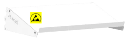 Raft ESD metalic pentru banc de lucru ESD 550x300 mm gri deschis