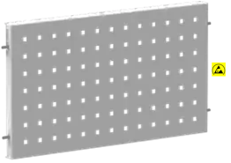 Panou perforat ESD 525x298 mm gri deschis