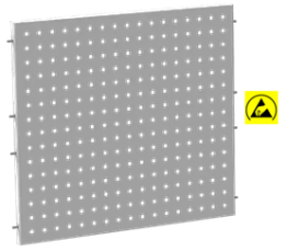 Panou perforat ESD 678x598 mm negru