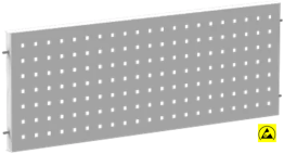Panou perforat ESD 828x298 mm negru