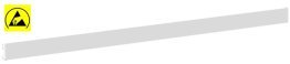 Bara ESD de prindere banc de lucru 1442 mm negru