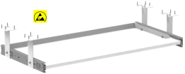 Suport ESD tastatura suspendat sub masa banc de lucru 700/2000 mm gri
